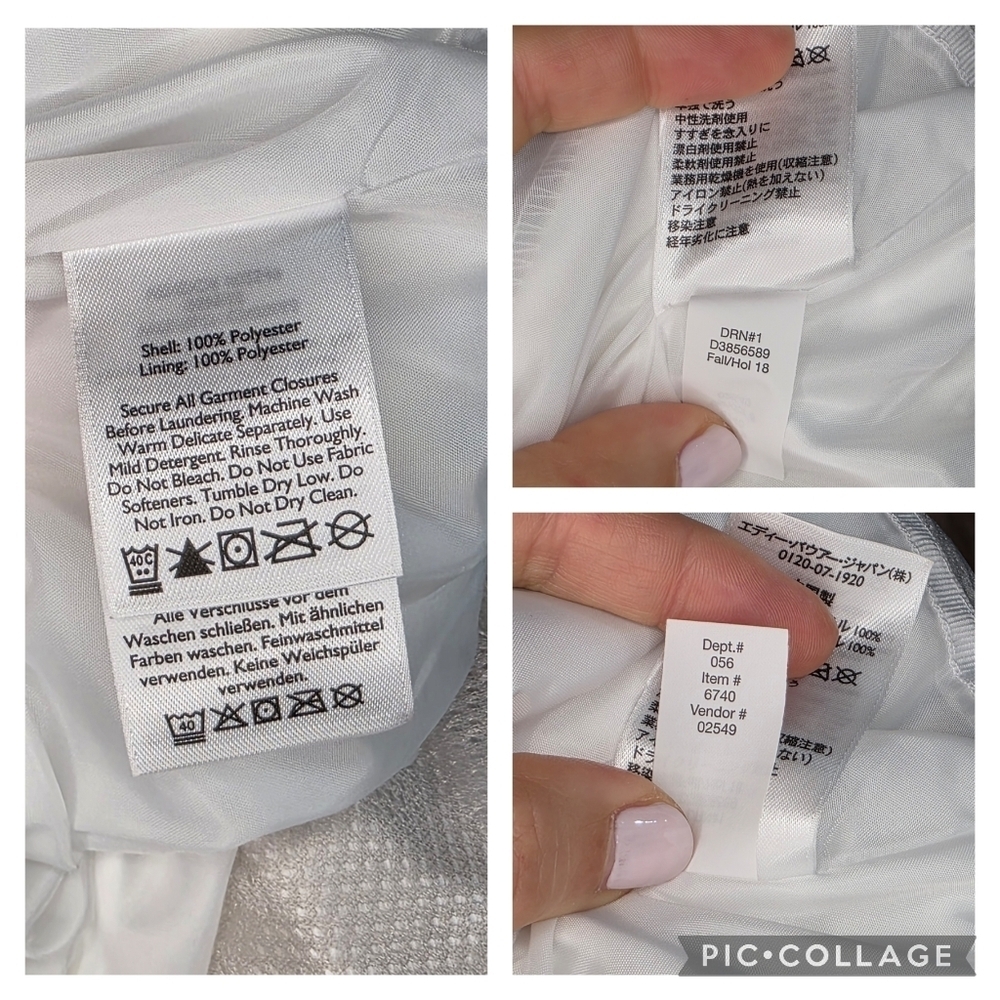 Eddie Bauer Weatheredge Jacket Water Resistant Lined Shell Cream White Taupe L - Picture 12 of 16